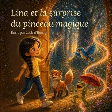 Lina et la surprise du pinceau magique par Jack d'Bourg - Couverture française